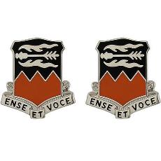 141st Signal Battalion Unit Crest (Ense Et Voce)